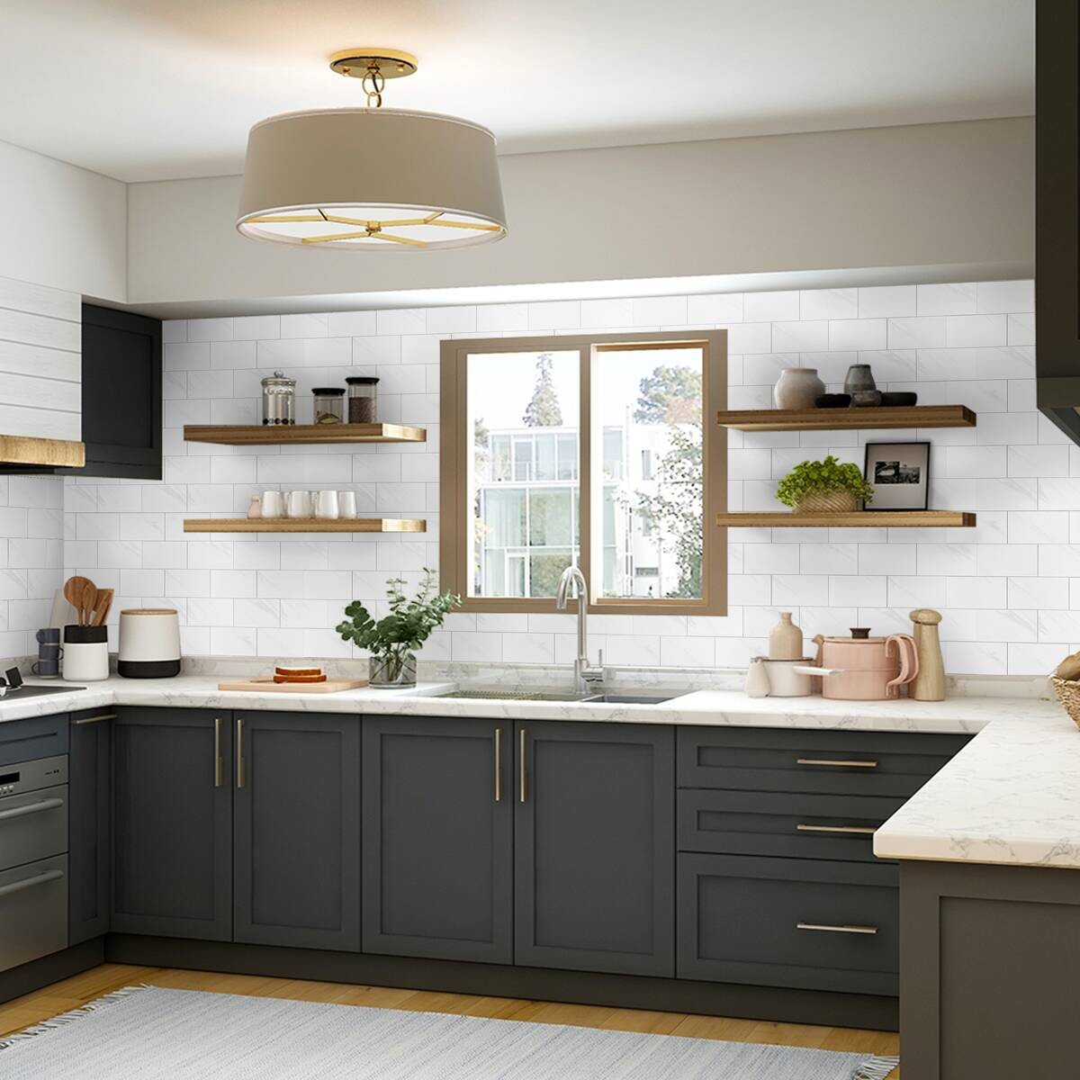 Wandfliesen weiß B/L: ca. 30,5x30,5 cm