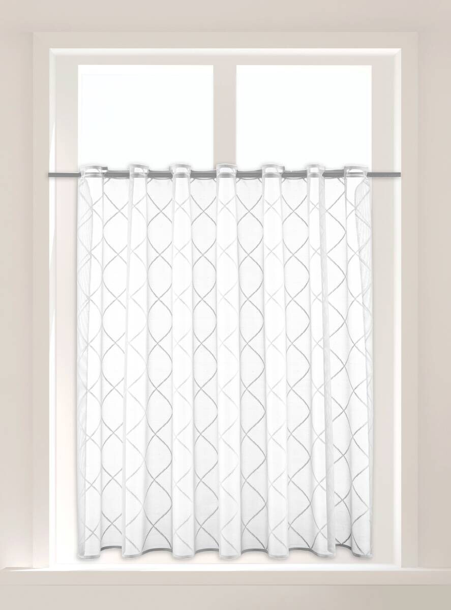 POCOline Scheibengardine Metten weiß B/L: ca. 140x90 cm