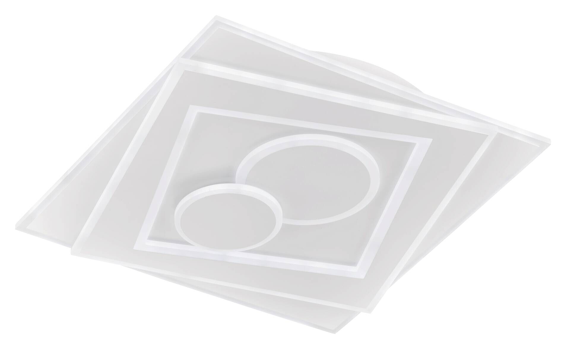 Fischer & Honsel LED-Deckenleuchte 20136 weiß Acryl Metall B/H/T: ca. 50x6,4x50 cm 1 Brennstellen