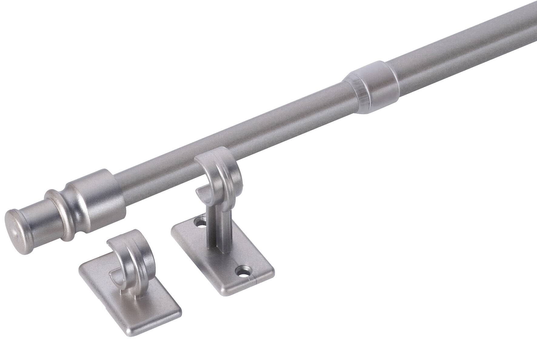 ondeco Bistrostange aura silber Metall ausziehbar von ca. 135 bis 225 cm 1 Läufe