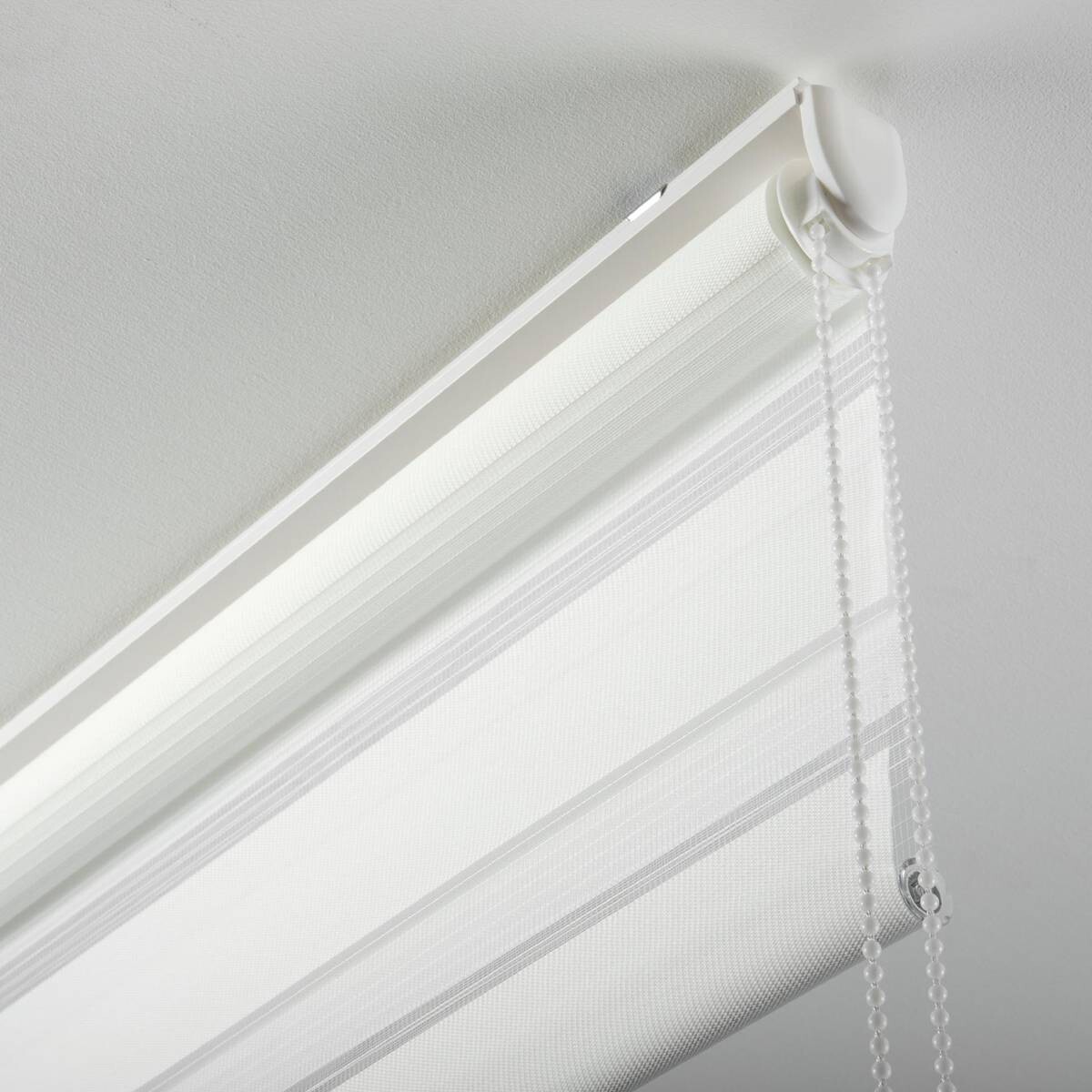 Doppelrollo Duo weiß B/L: ca. 65x150 cm