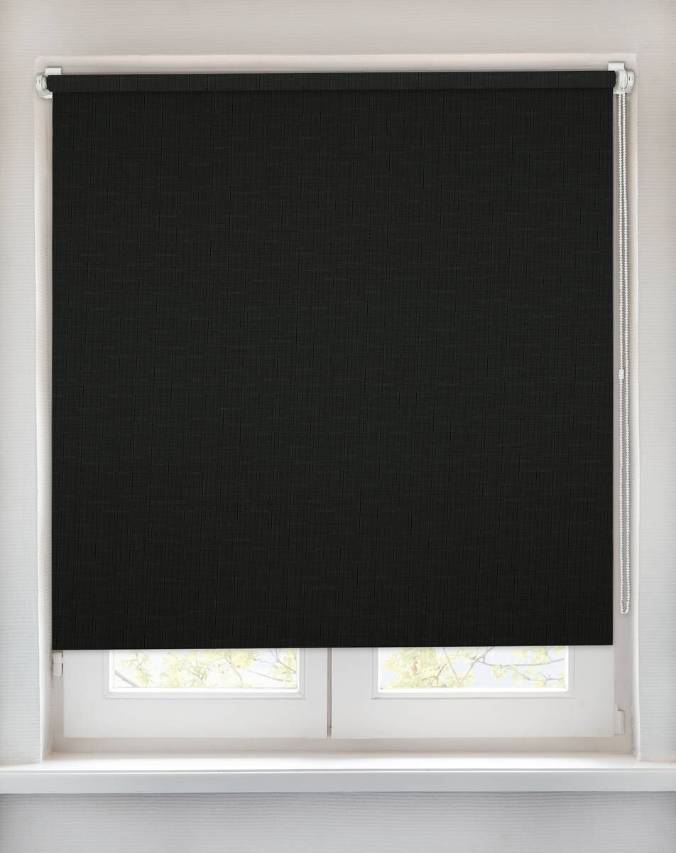 Boviva Rollo Struktur schwarz B/L: ca. 45x150 cm