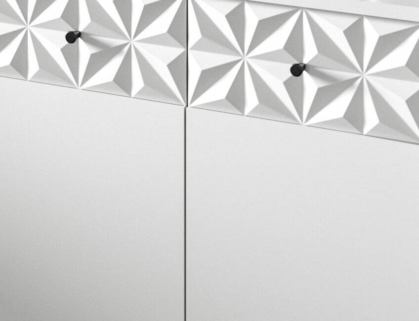 Badezimmer-Set Prisma weiß B/H/T: ca. 91x187x37 cm