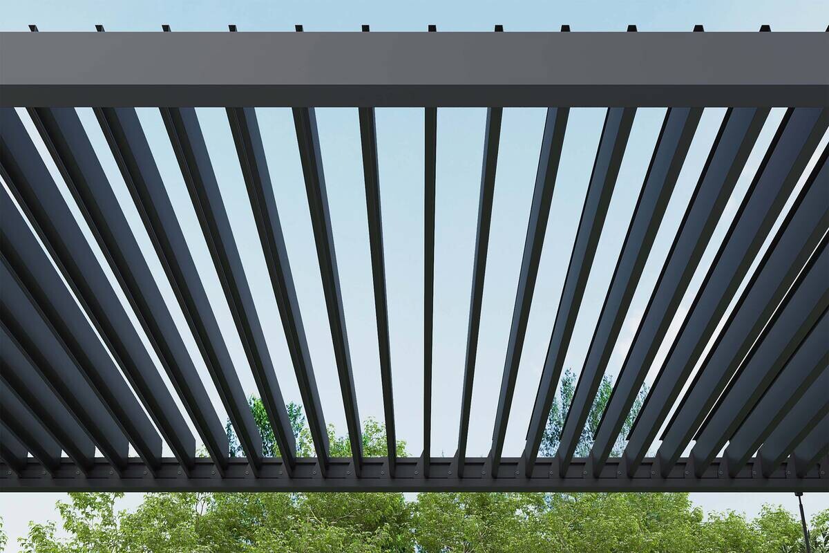 Pergola anthrazit Aluminium B/H/L: ca. 589x300x254,5 cm