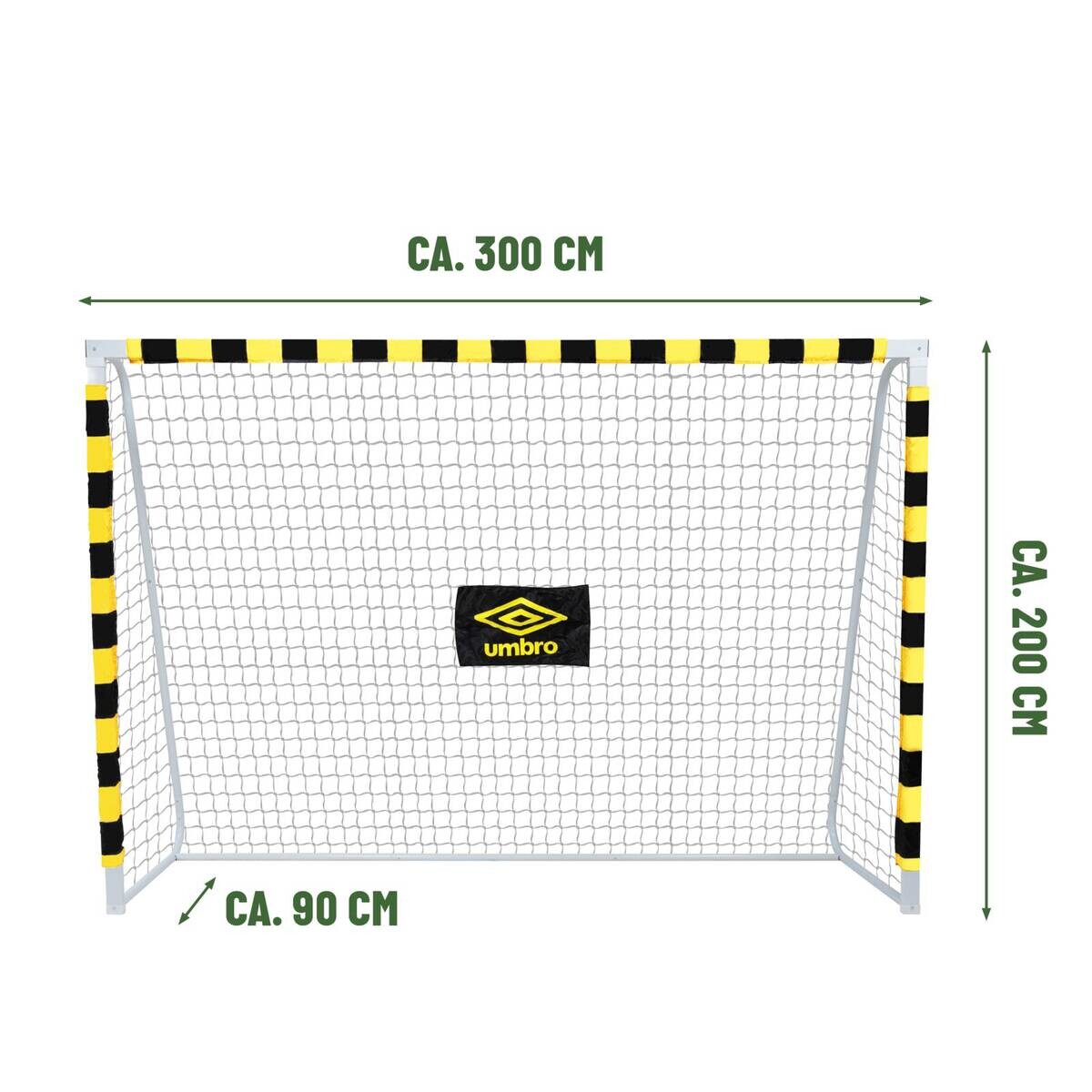 Fußballtor schwarz B/H/T: ca. 300x200x90 cm