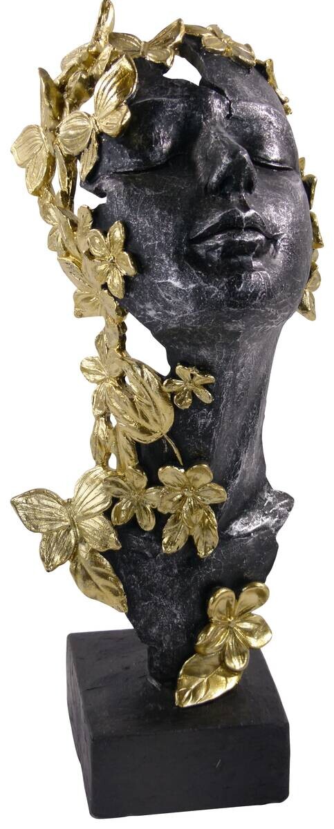 Deko-Figur schwarz Polyresin B/L: ca. 16x31,5 cm