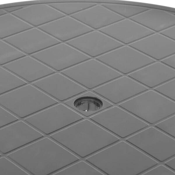 vidaXL Gartentisch anthrazit Kunststoff B/H/L: ca. 72x89x89 cm