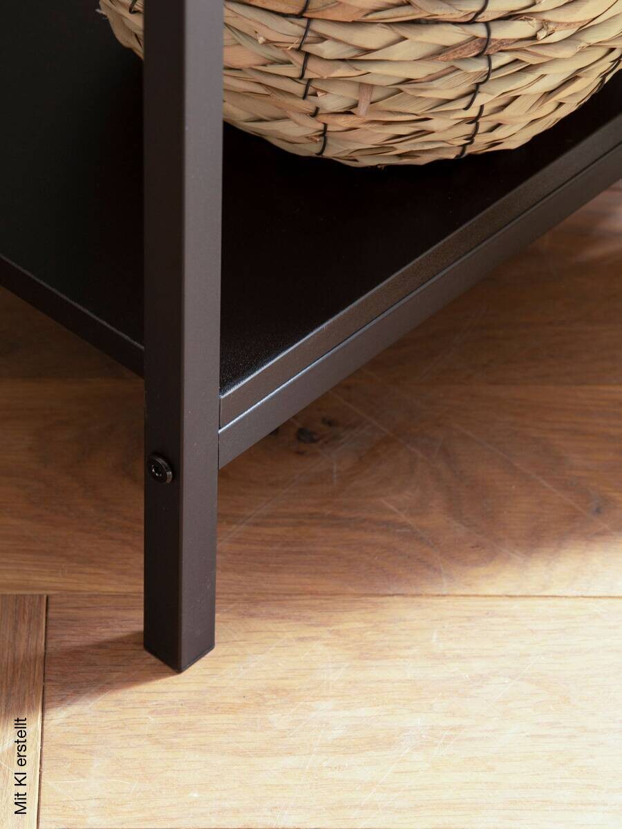 Konsolentisch schwarz Eiche Optik Spanplatte B/H/T: ca. 100x75x30 cm