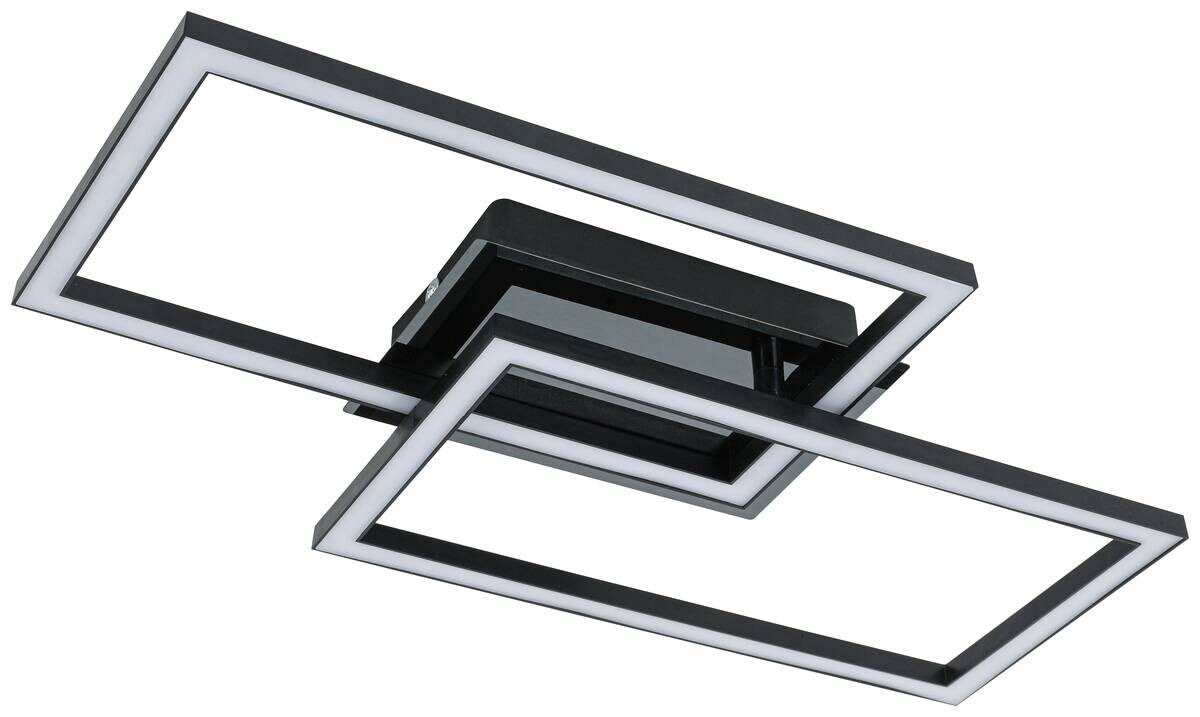 Nolo LED-Deckenleuchte Lenna schwarz Kunststoff B/H/L: ca. 50x6,5x29 cm
