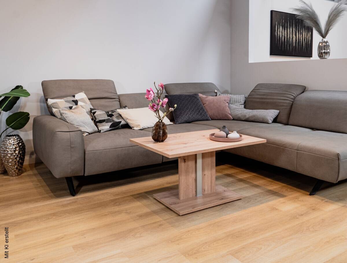 Couchtisch Alena Eiche B/H/T: ca. 60x46x90 cm