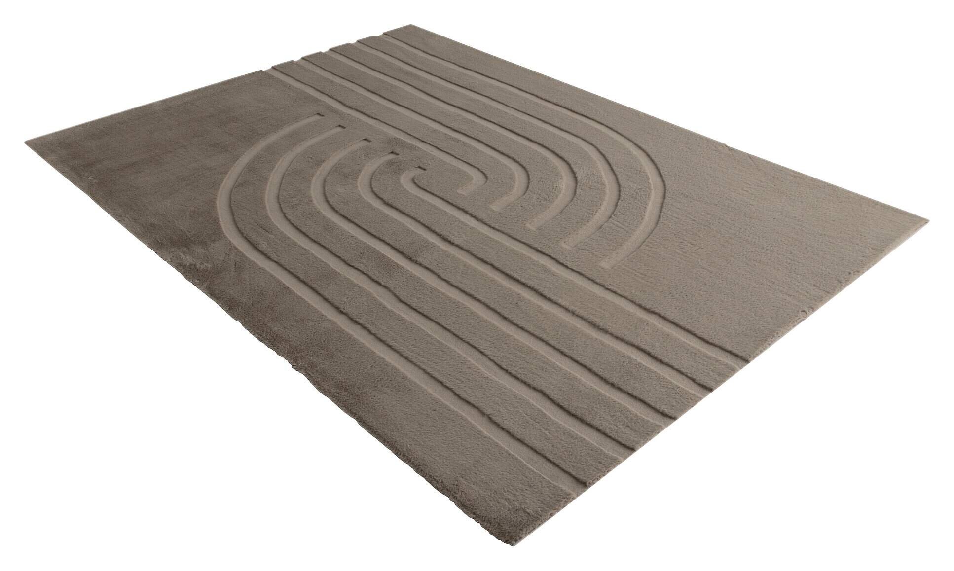 Obsession Teppich Zen Deluxe taupe B/H/L: ca. 120x12x170 cm