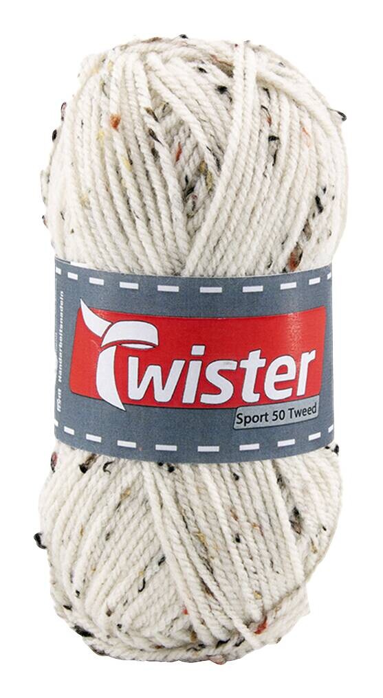 Twister Handstrickgarn Tweed natur L: ca. 15000 cm