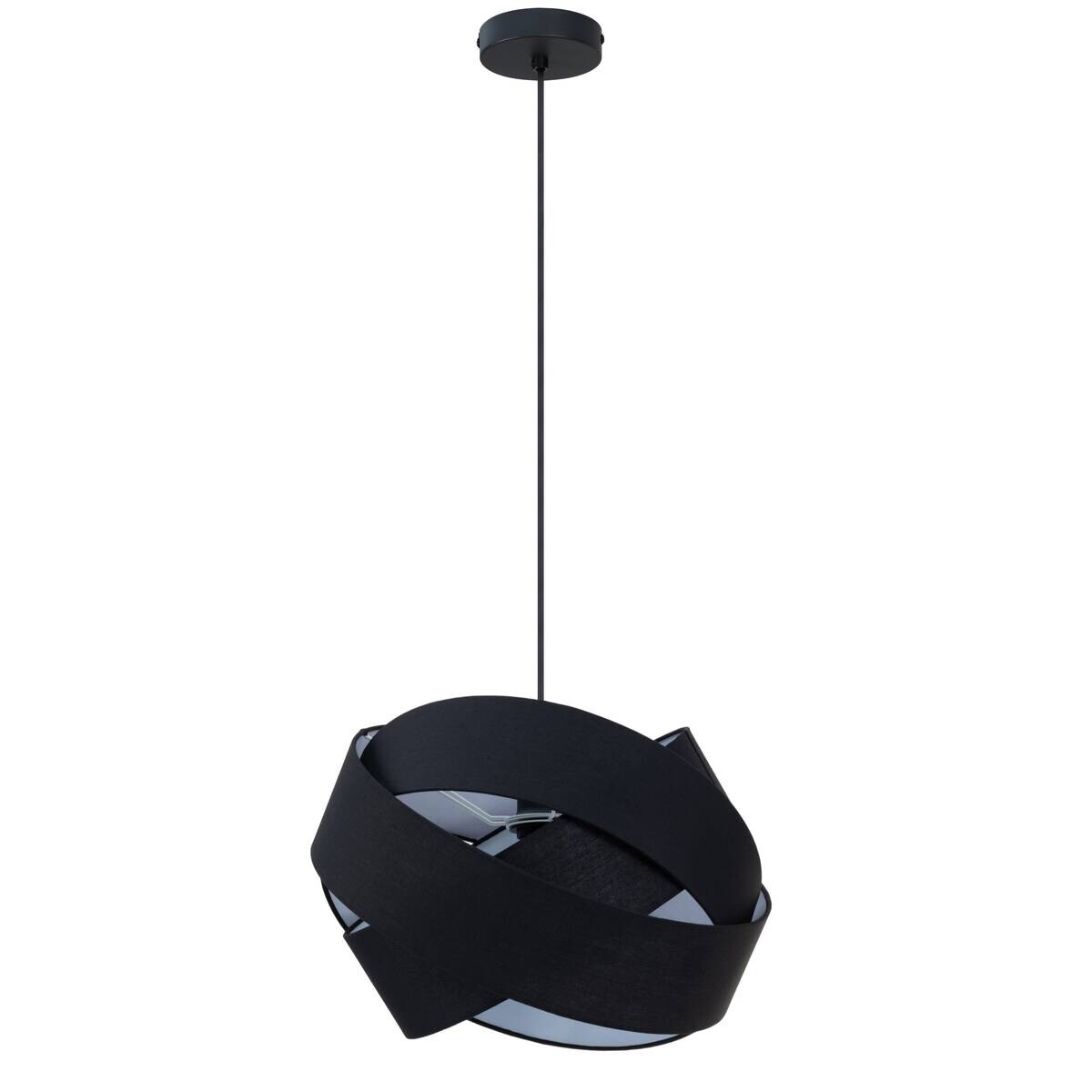 POCOline Pendelleuchte Amumu schwarz Metall H/D: ca. 120x38 cm E27 1 Brennstellen