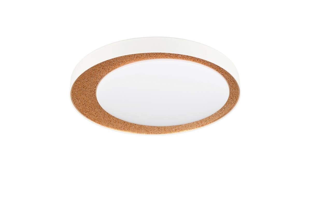Reality LED-Deckenleuchte Aleta weiß gold Kunststoff H/D: ca. 8x45 cm