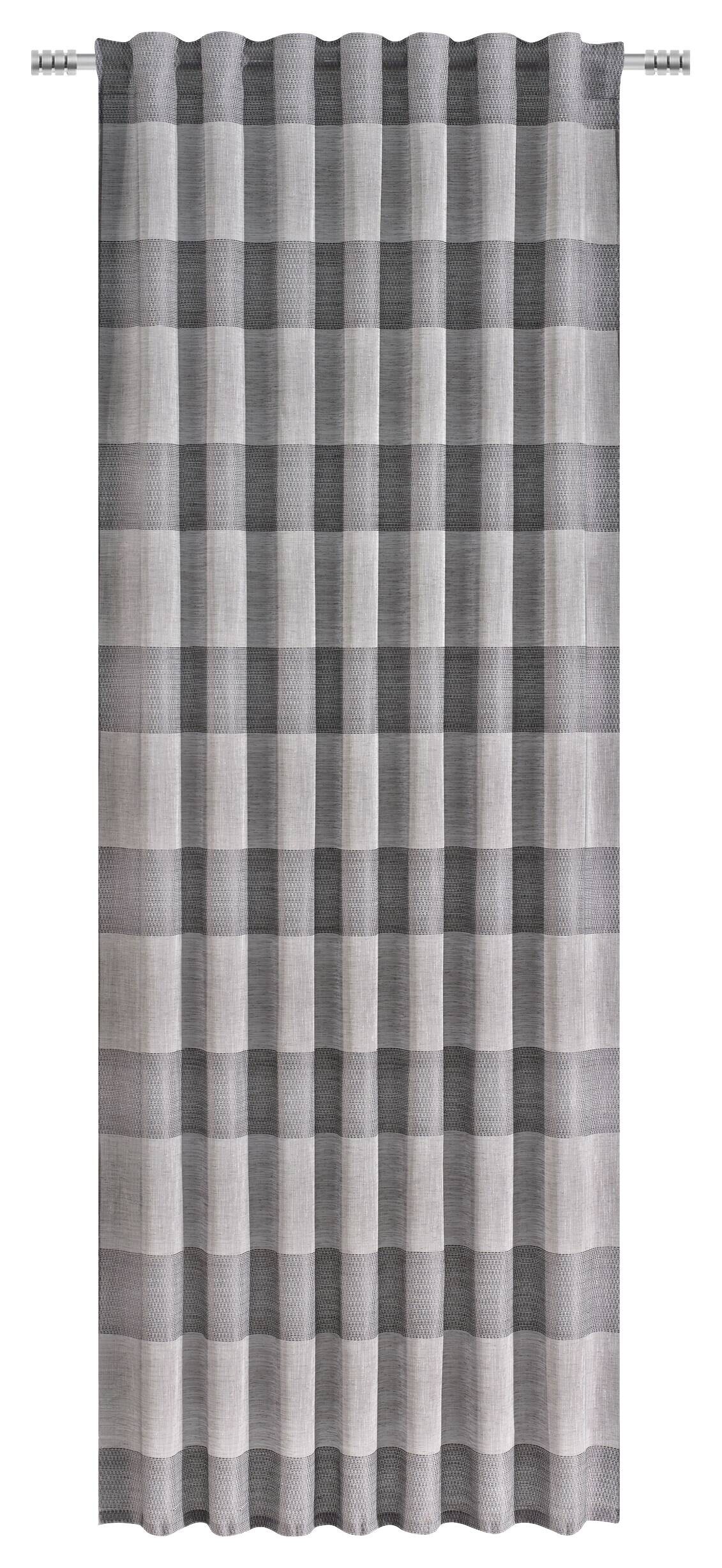 POCOline Kombivorhang Andrea grau 100% Polyester B/H: ca. 140x245 cm