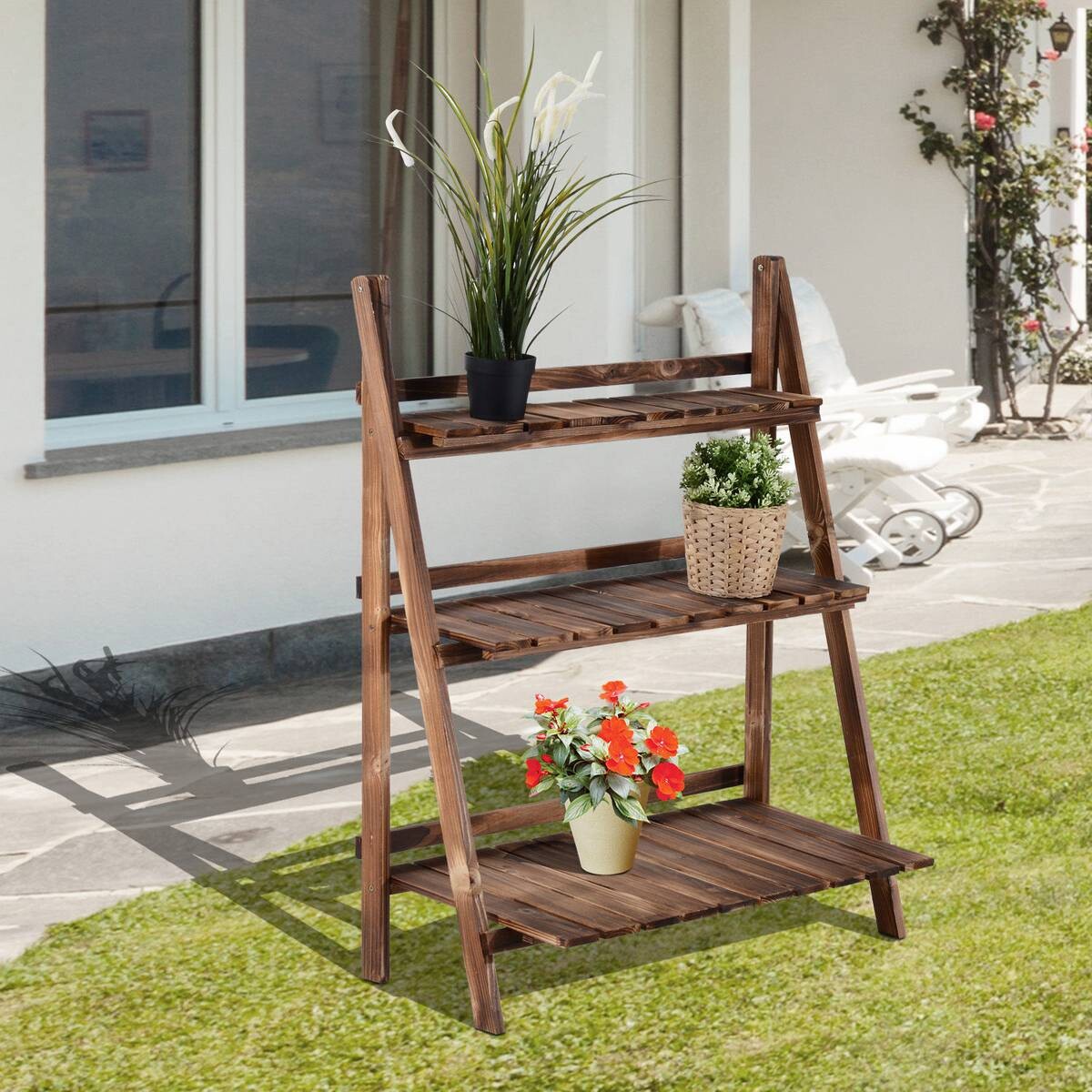 Outsunny Pflanzentreppe