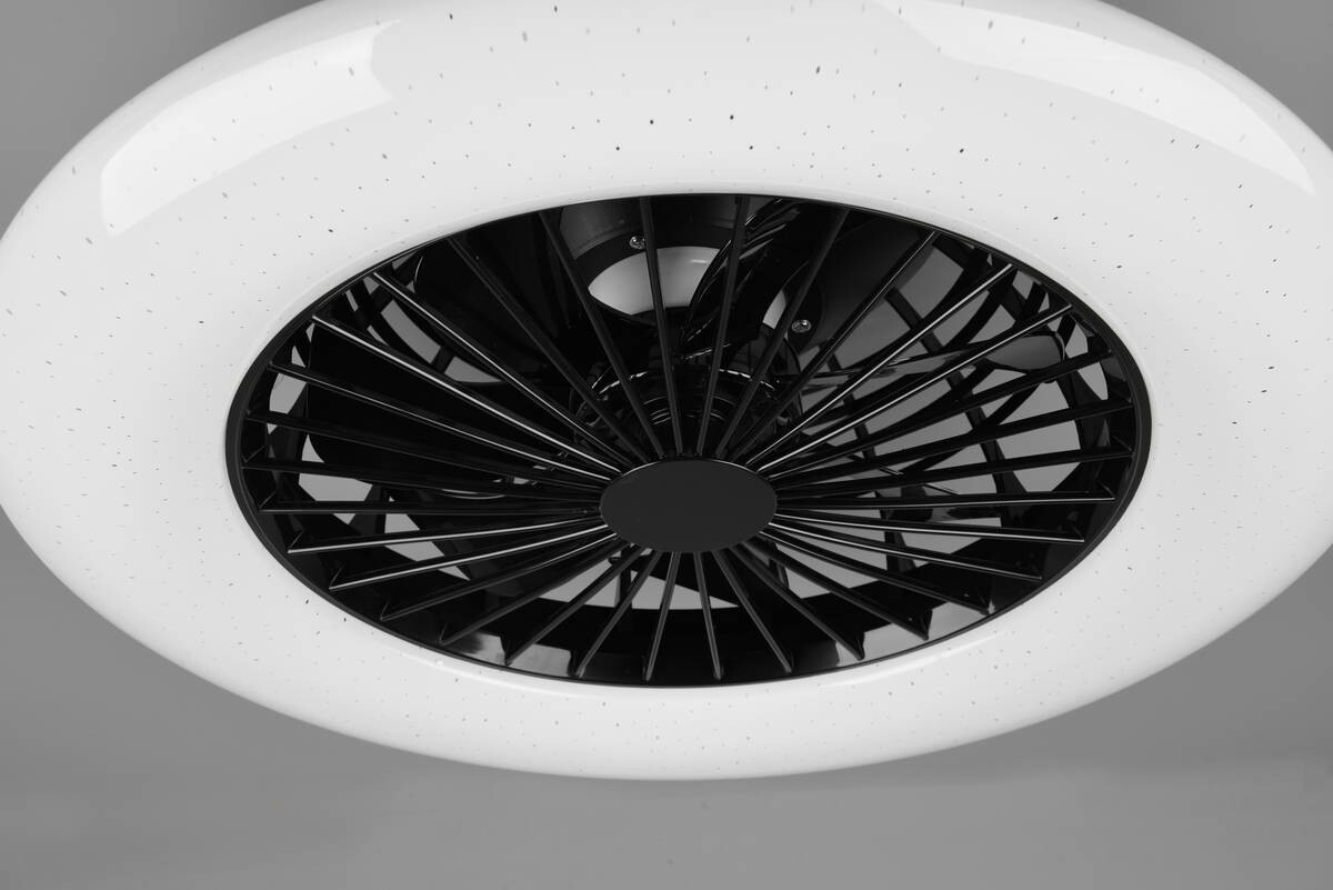 Reality Deckenleuchte Stralsund schwarz weiß Kunststoff H/D: ca. 16x50 cm