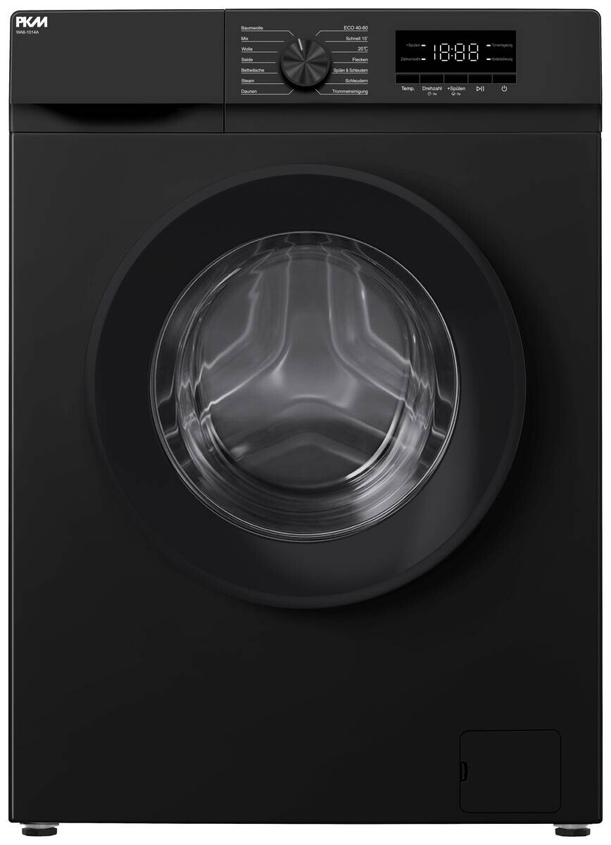 PKM Waschmaschine WA6-1014AB EEK: A Spektrum: A bis G 6kg 1000U/min schwarz B/H/T: ca. 60x84x39 cm