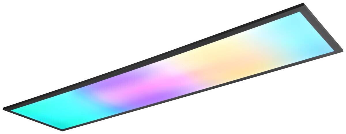 Reality LED-Deckenleuchte Beta R67661232 schwarz Metall B/H/T: ca. 119,5x5,5x29,5 cm 1 Brennstellen