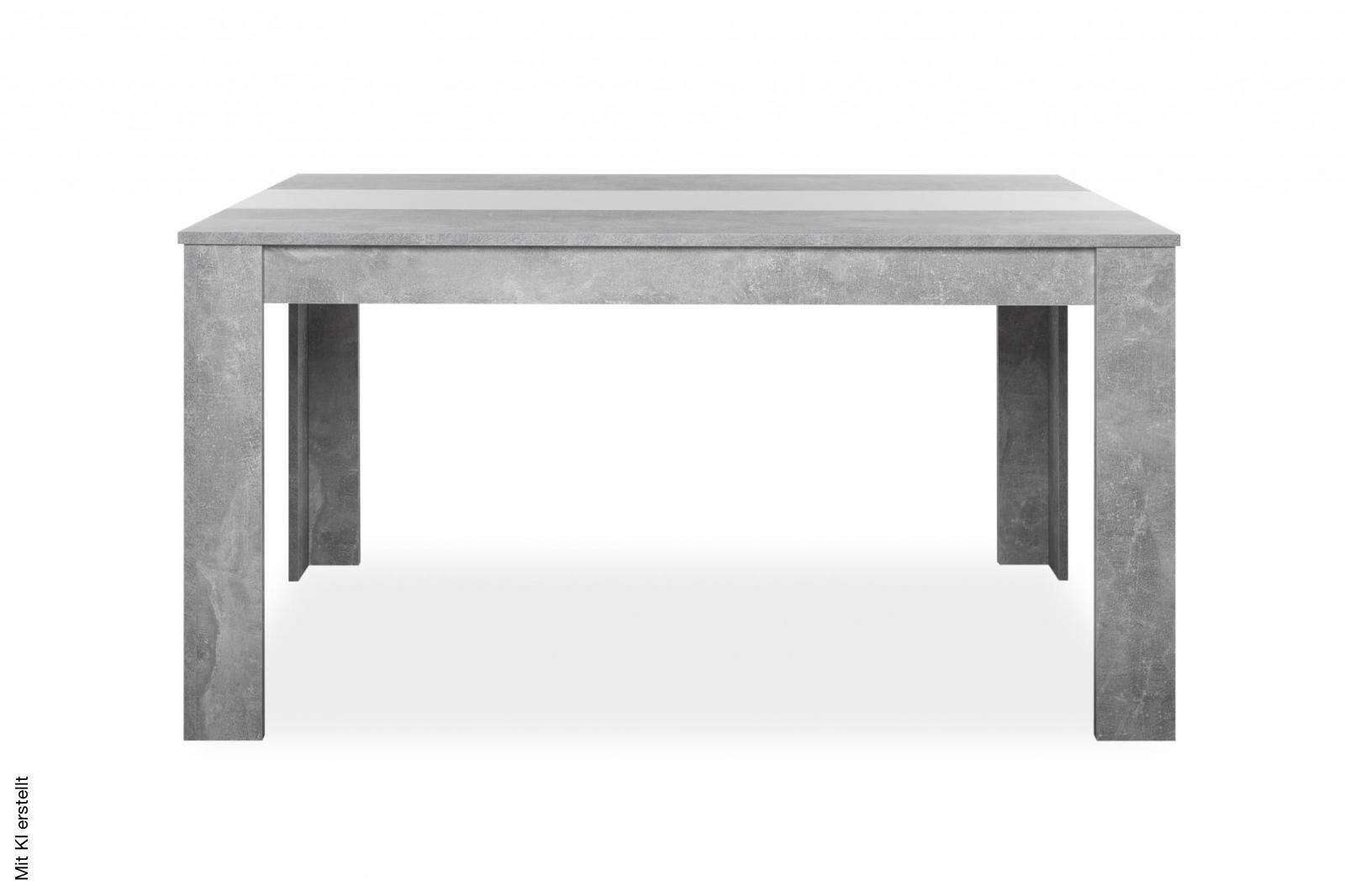 Esstisch Niklas Beton Optik B/H/T: ca. 138x74x80 cm