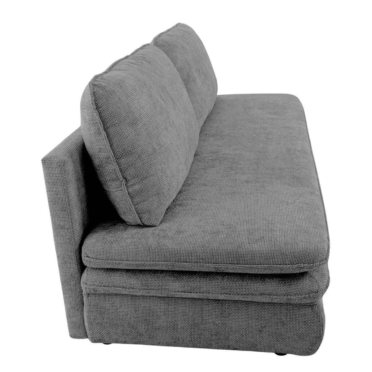 Schlafsofa grau Microfaser B/H/T: ca. 200x89x85 cm