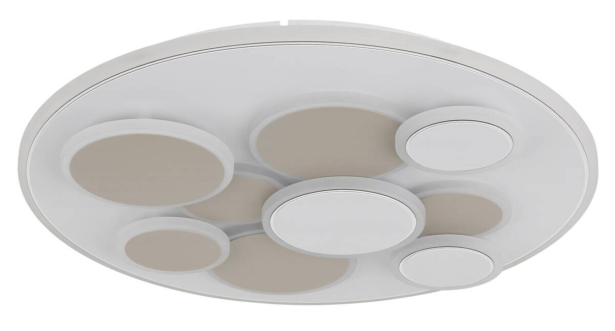 GLOBO LED-Deckenleuchte sand weiß Metall H/D: ca. 6x48,5 cm 1 Brennstellen