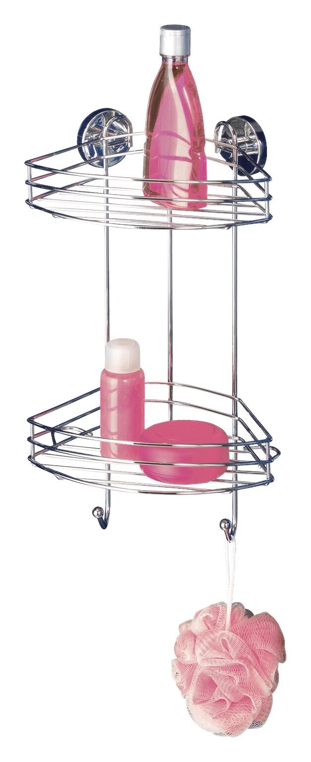 Eckregal Chrom Stahl B/H/L: ca. 23x43x21 cm