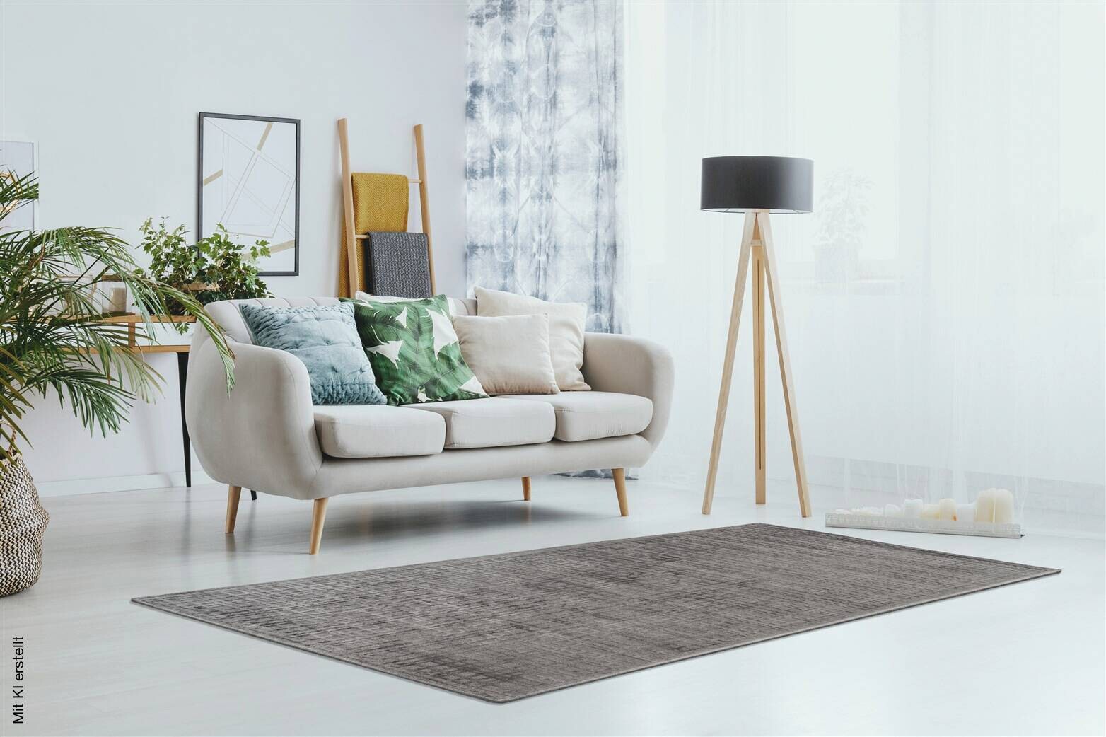 Padiro Kurzflorteppich Karma 125 anthrazit B/H/L: ca. 80x0,8x150 cm