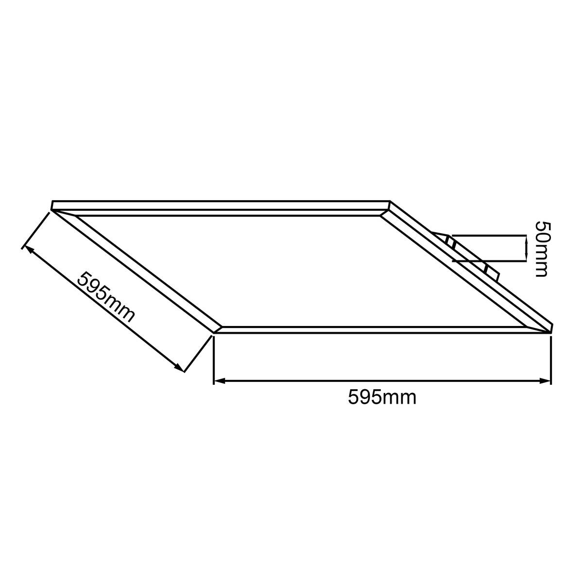 Brilliant Deckenleuchte Buffi G90357A05 weiß Metall Kunststoff B/H/L: ca. 59,5x5x59,5 cm