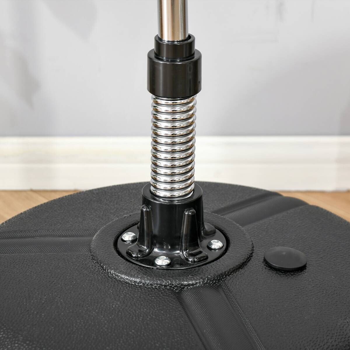 HOMCOM Punchingball Set schwarz Kunstleder B/H/L: ca. 45x151x45 cm