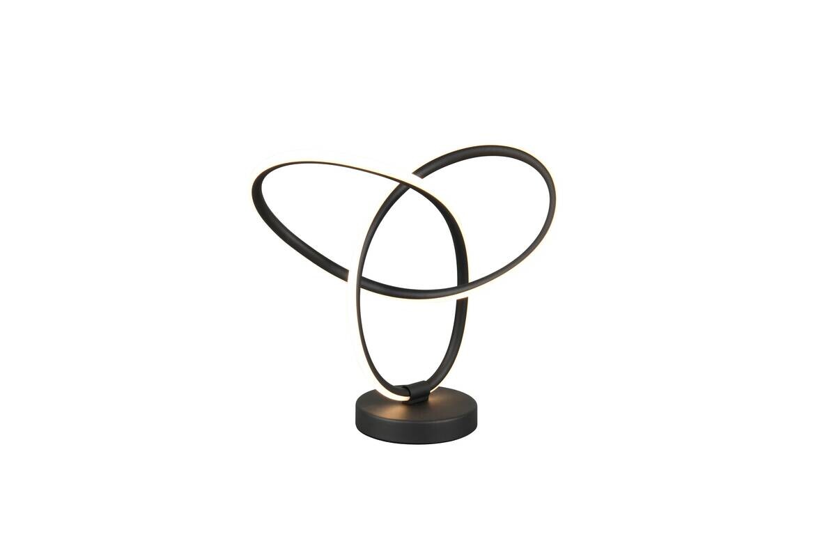 Reality LED-Tischleuchte Lando schwarz Metall B/H/L: ca. 28x12x28 cm