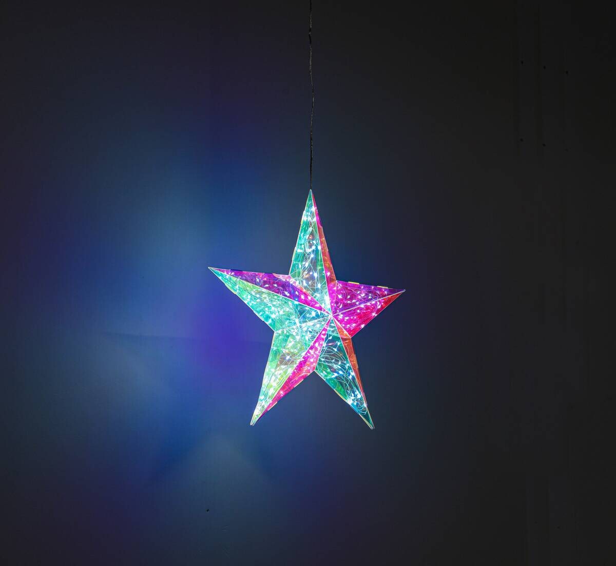 Nolo Dekoleuchte Star transparent B/H/L: ca. 30x10x30 cm