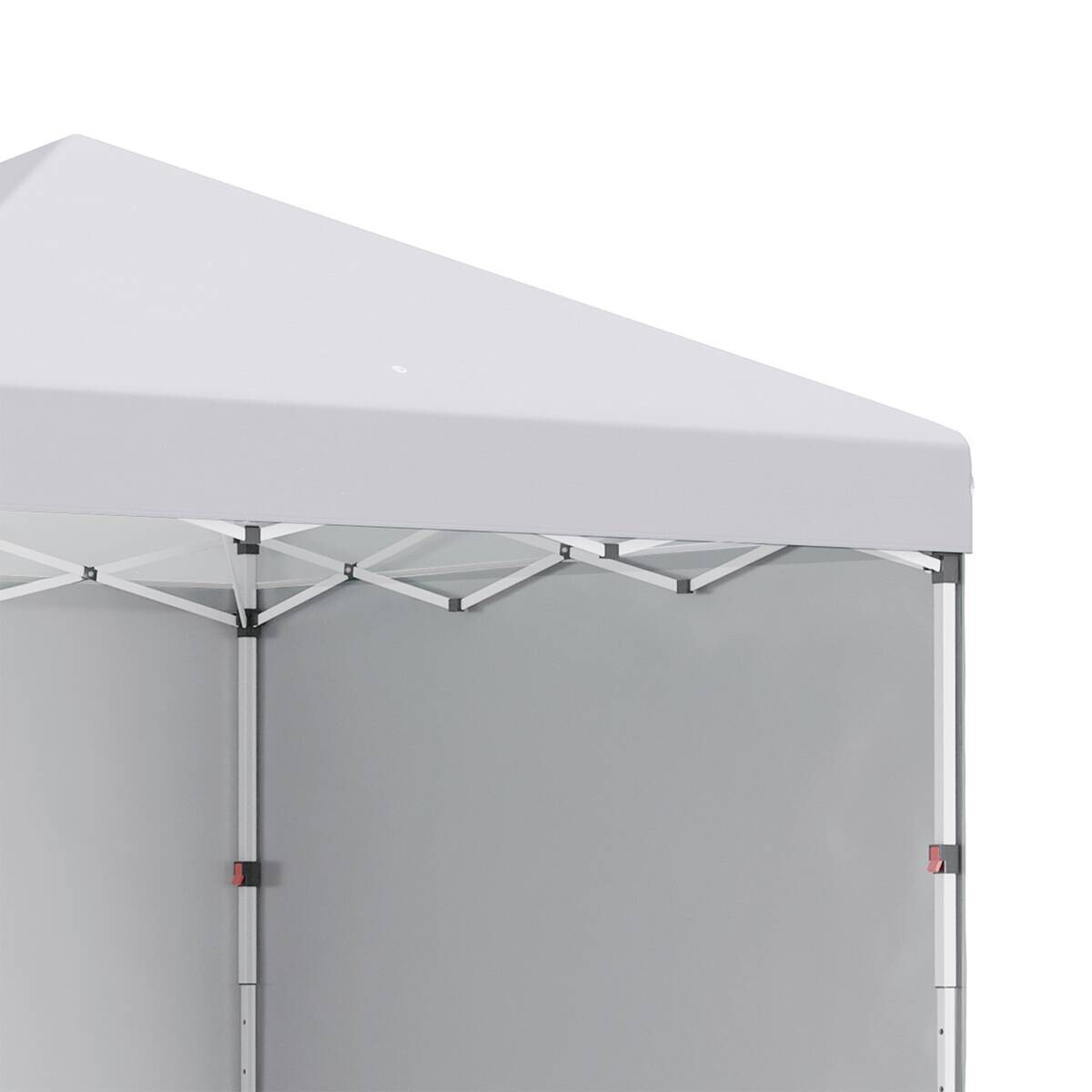 Outsunny Pavillon weiß Polyester B/H/L: ca. 297x297x274 cm