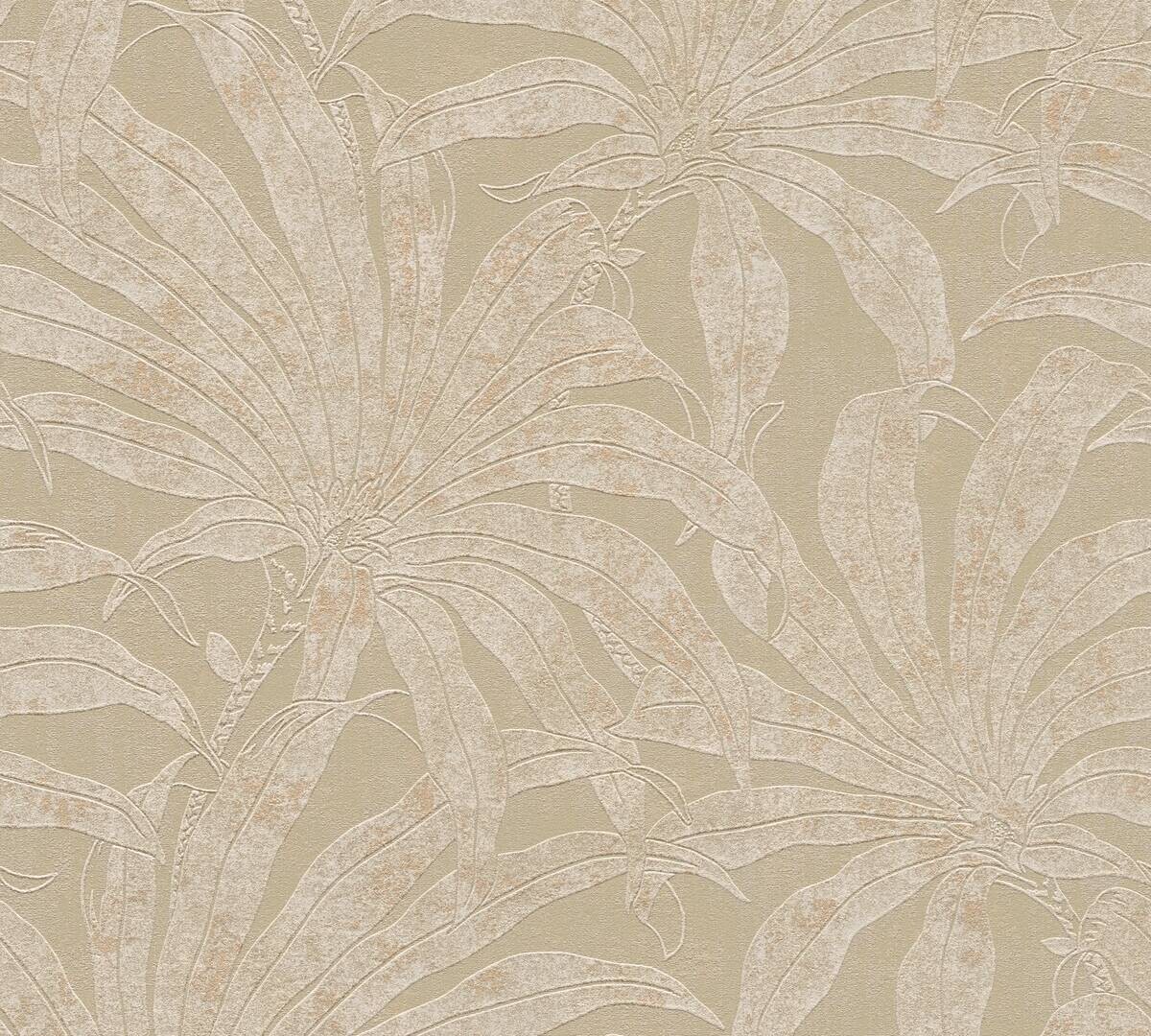 A.S.Creation Vliestapete weiß grau gold B/H/D: ca. 53x1005x9,4 cm