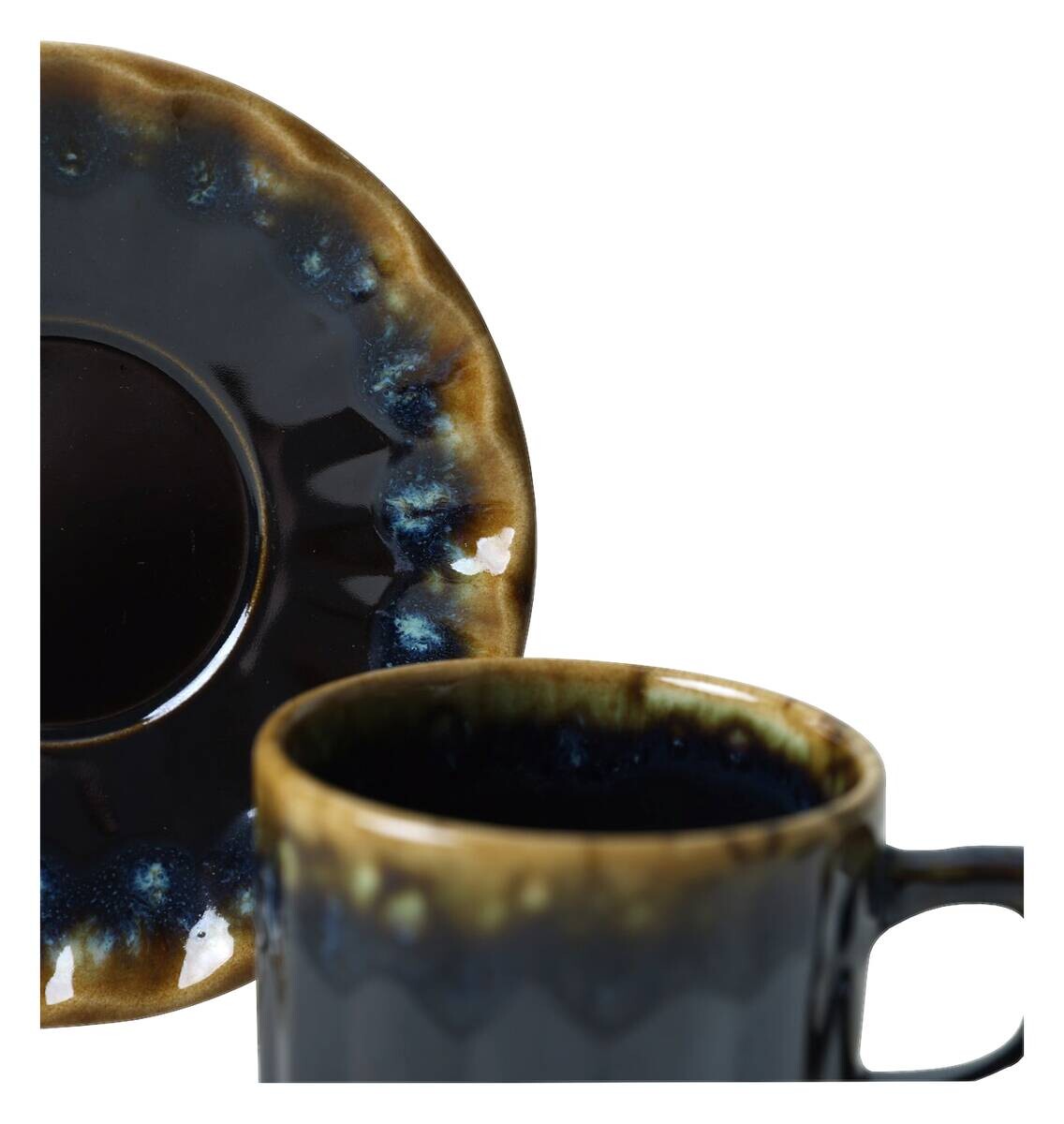 HermiaConcept Teetasse 12-tlg. gold Steingut