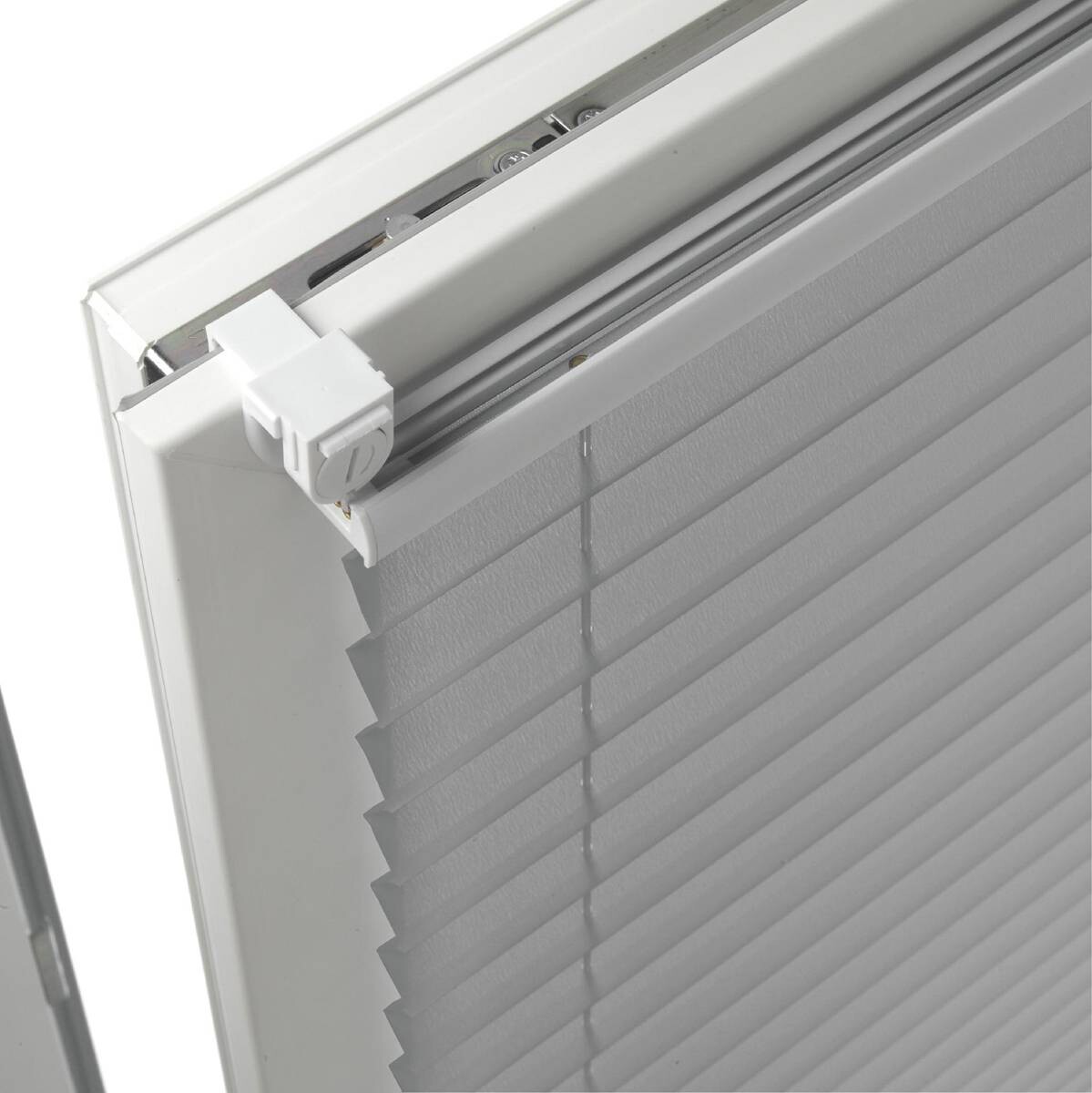 Spannplissee Easyfix Pia grau B/L: ca. 65x130 cm