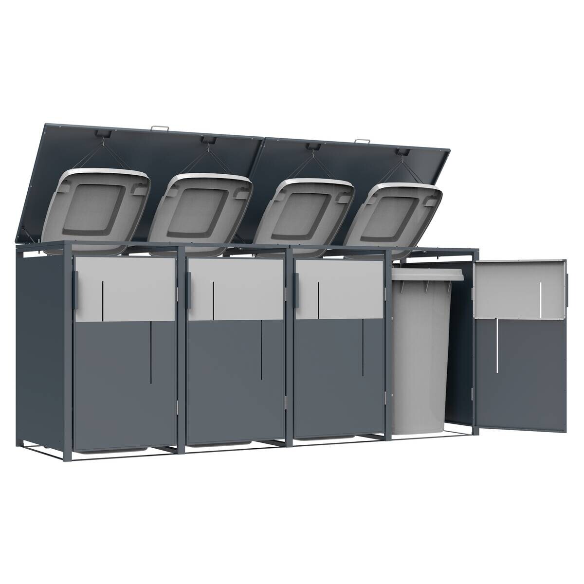 Westmann Mülltonnenbox Tonus anthrazit B/H/L: ca. 265x116x80 cm