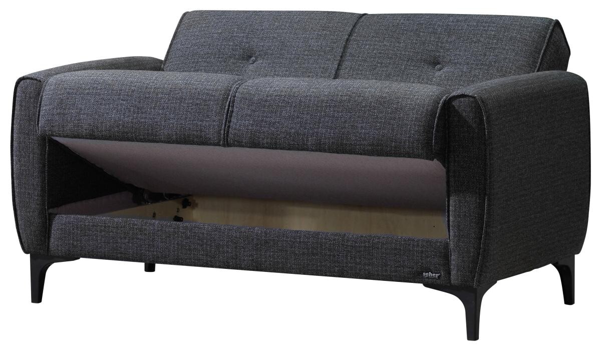 Sofa 3-2-1 San Marino anthrazit Microfaser B/H/T: ca. 76x84x83 cm