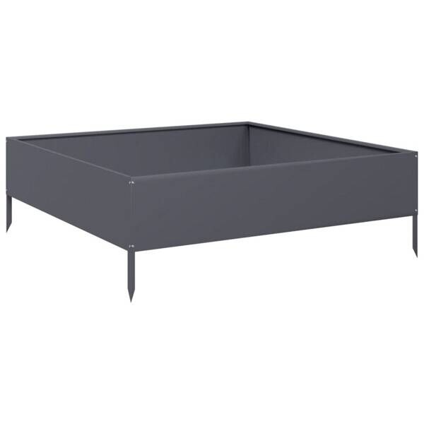 Hochbeet anthrazit Stahl B/H/L: ca. 100x33,5x100 cm