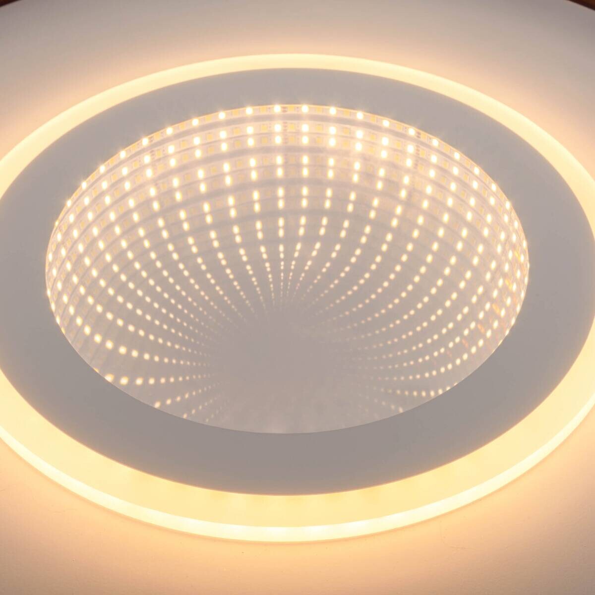 Näve Leuchten Deckenleuchte 1408277 Redona weiß Kunststoff Metall H/D: ca. 6x50 cm null 3 Brennstellen