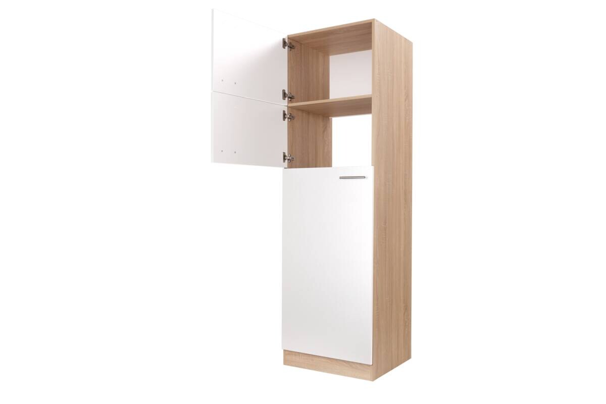Kühlumbauschrank Merle weiß B/H/T: ca. 60x200x60 cm
