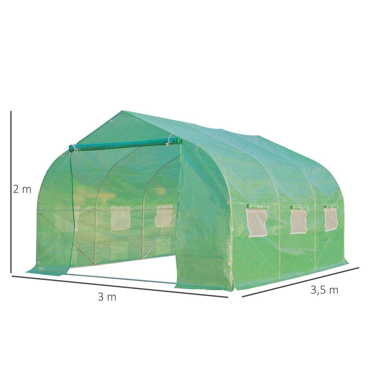 Outsunny Foliengewächshaus B/H/L: ca. 300x200x350 cm