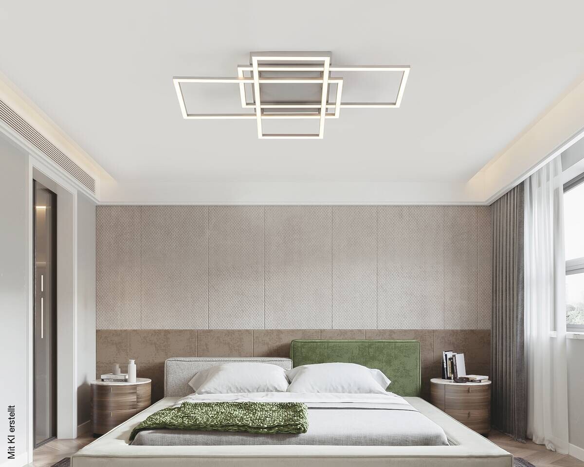 Nolo LED-Deckenleuchte Twin B/H/L: ca. 58x9,1x36 cm