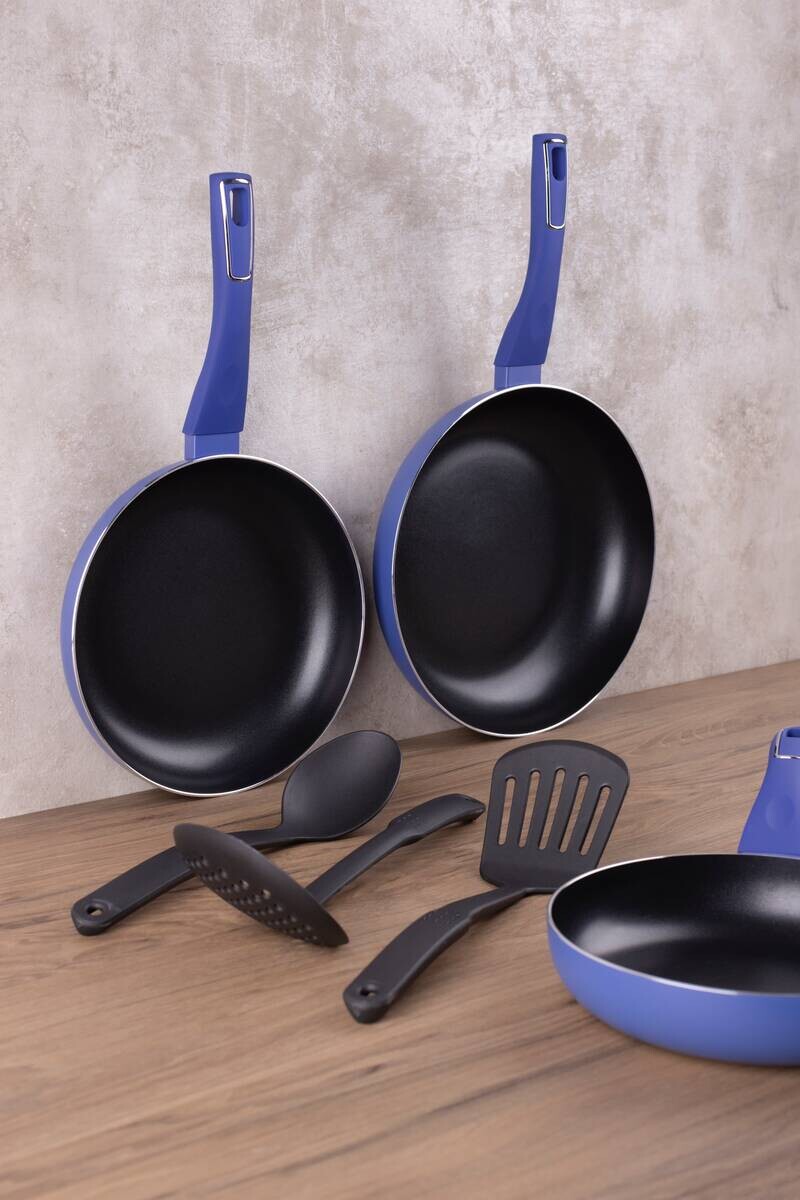 SAN IGNACIO Pfannen-Set LAND INDIGO blau Aluminium 6 tlg.