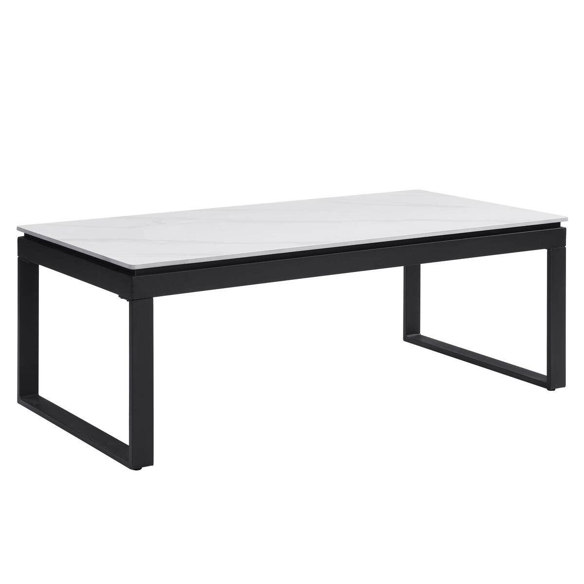 Couchtisch Klara weiß Marmor Optik B/H/T: ca. 120x45x60 cm