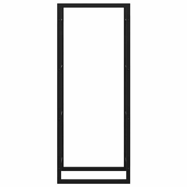Kaminholzregal schwarz B/H/L: ca. 28x132x50 cm