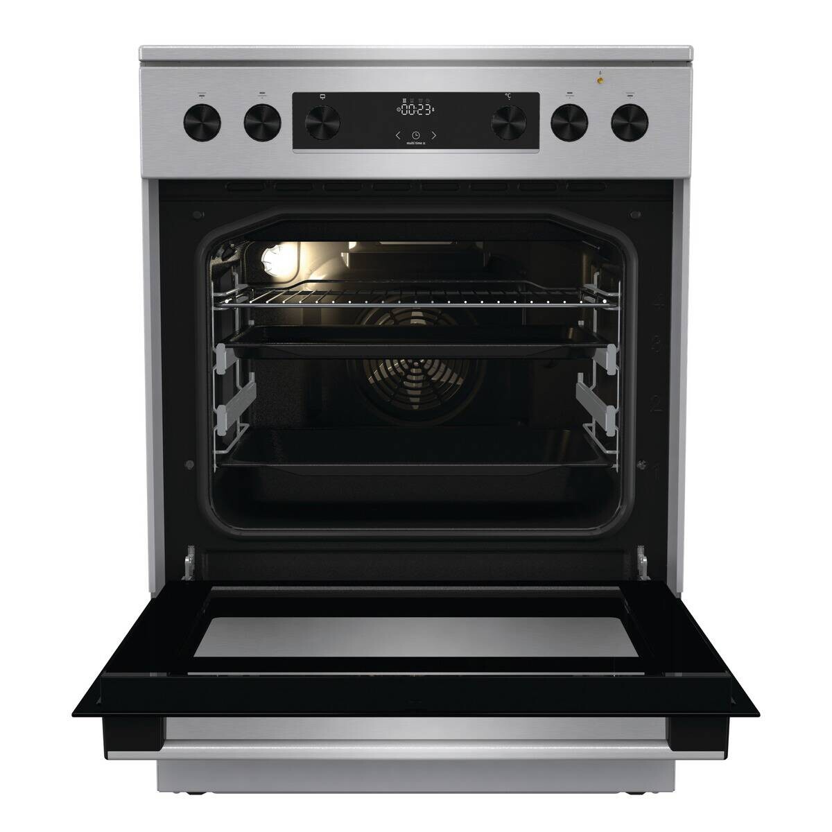 Gorenje Stand-Elektroherd GECS6C70XPA Edelstahloptik B/H/T: ca. 60x85x60 cm