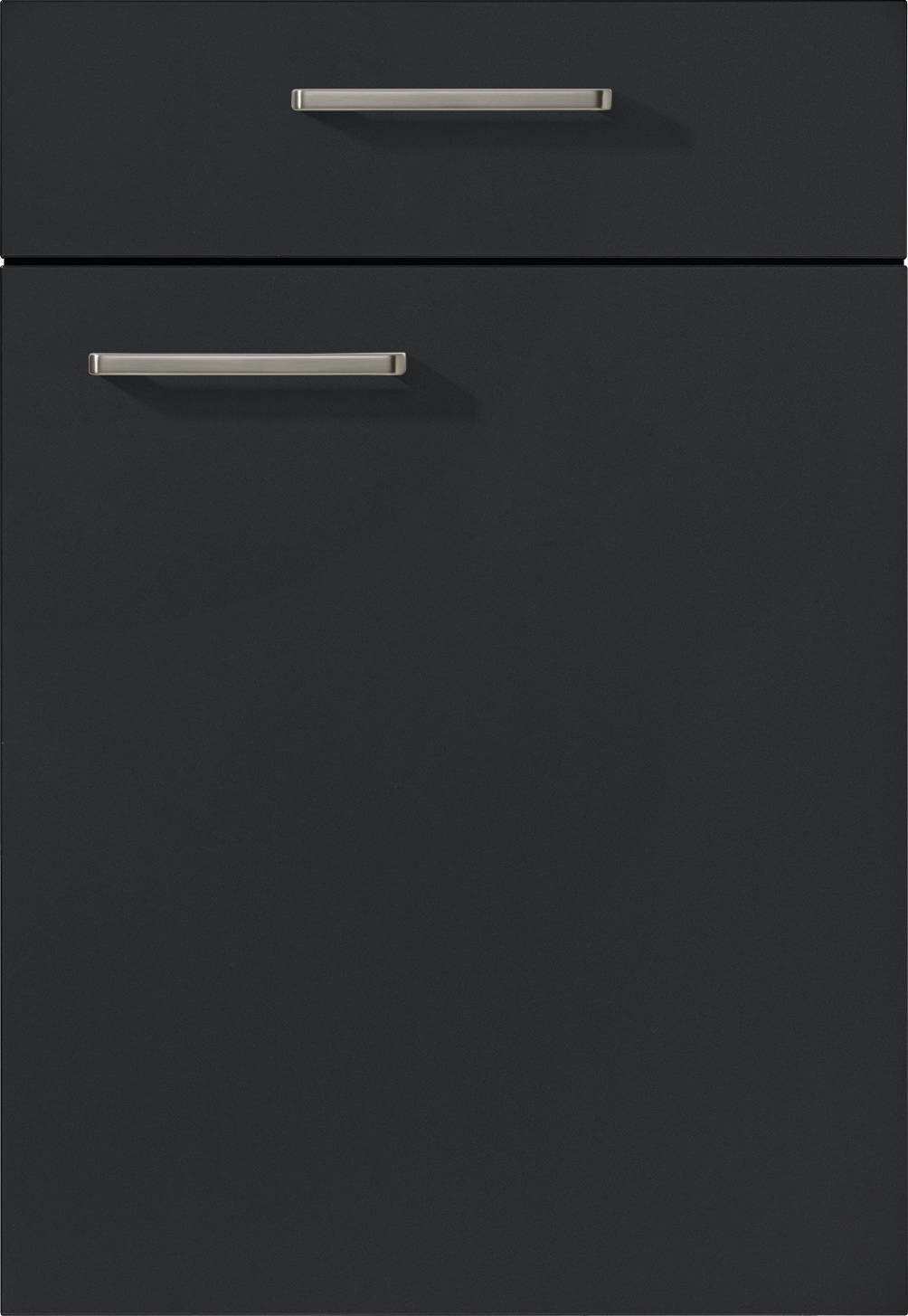 nobilia Doppelblock Easytouch Grafitschwarz Lacklaminat B/T: ca. 260x60 cm