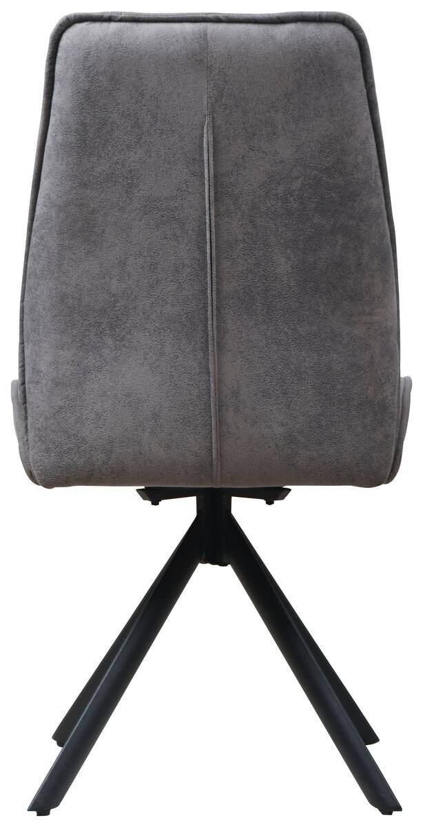 Drehstuhl Albany grau Microfaser B/H/T: ca. 47x95x62 cm