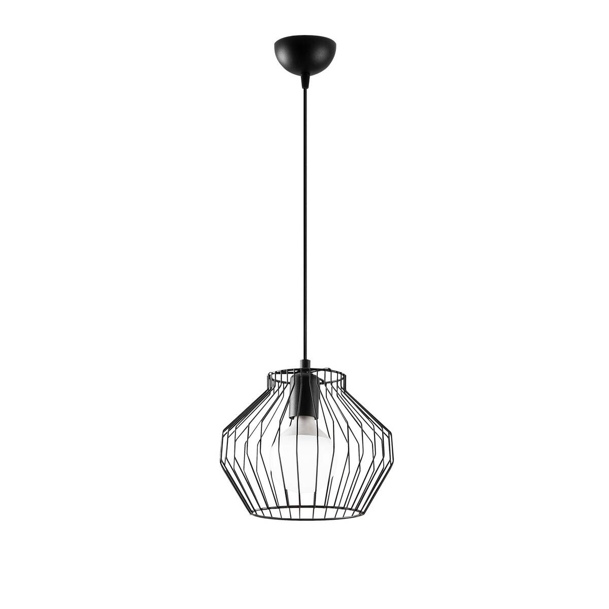 Opviq Pendelleuchte schwarz B/H/T: ca. 25x116x25 cm E27 1 Brennstellen